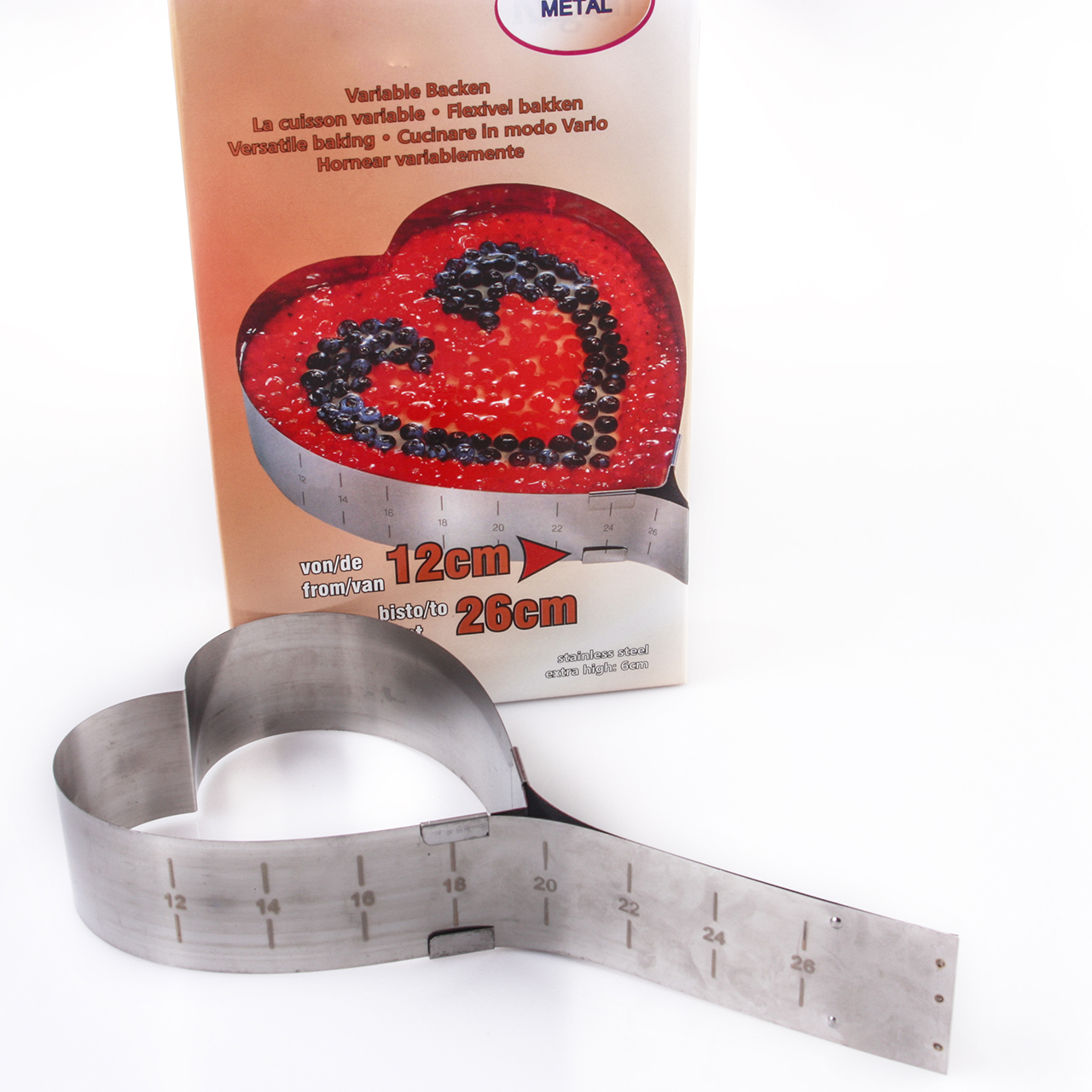 Ayarlanabilir Kalp Kek Kalıbı 12.71 TL + KDV