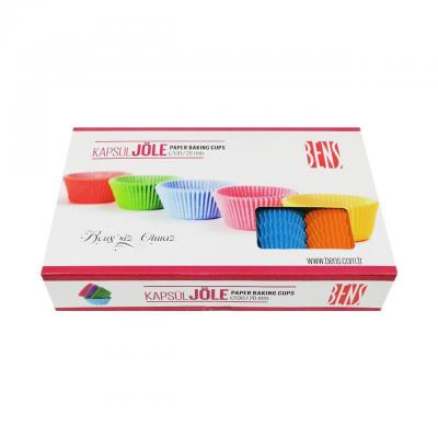 Jöle Muffin/Cupcake Renkli Kağıt Kapsül