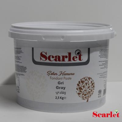SCARLET GRİ ŞEKER HAMURU ( 2,5 KG)