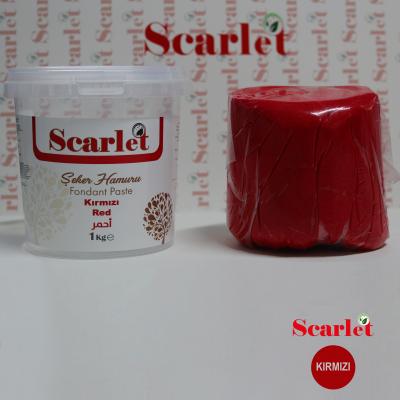 SCARLET KIRMIZI ŞEKER HAMURU (1 KG)