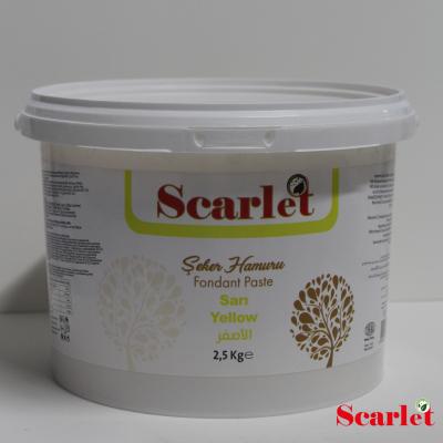 SCARLET SARI ŞEKER HAMURU ( 2,5 KG)