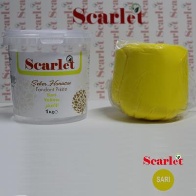 SCARLET SARI ŞEKER HAMURU (1 KG)