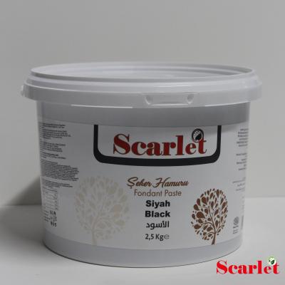 SCARLET SİYAH ŞEKER HAMURU (2,5 KG)