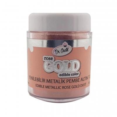 Yenilebilir Metalik Rose Gold Toz Gıda Boyası  10 Gr