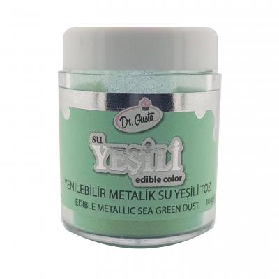 Yenilebilir Metalik Su Yeşili Toz Gıda Boyası 10 Gr