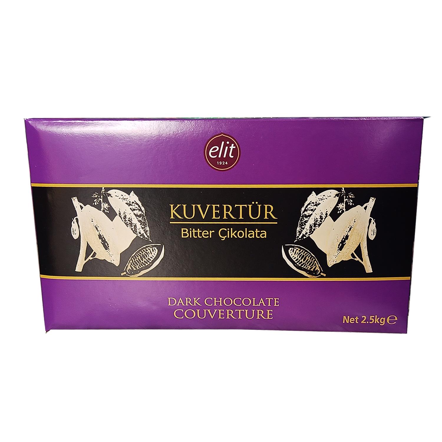 Elit Bitter Kuvertürr 2,5 Kg