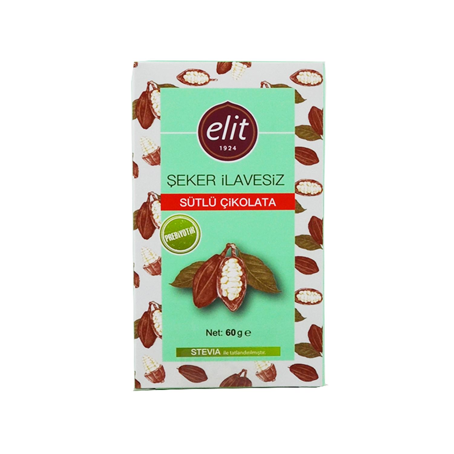 Elit Şeker İlavesiz Bitter Çikolata 9.26 TL + KDV