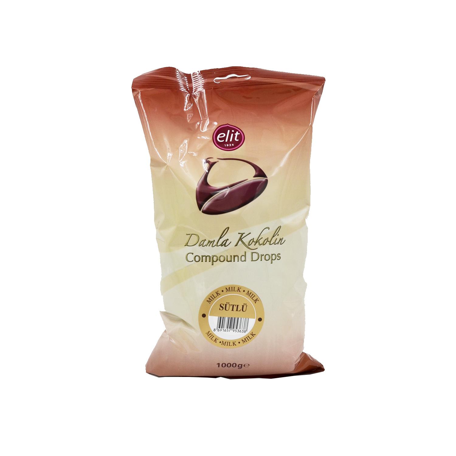 Elit Sütlü Damla Çikolata 1 Kg