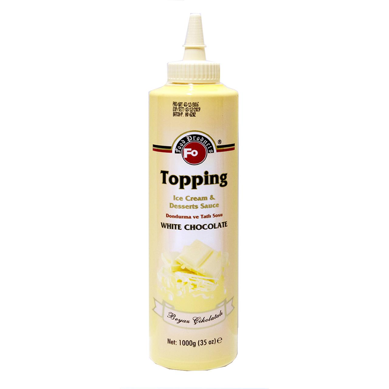 Fo Beyaz Çikolatalı Topping (Dondurma Sosu) 1 kg