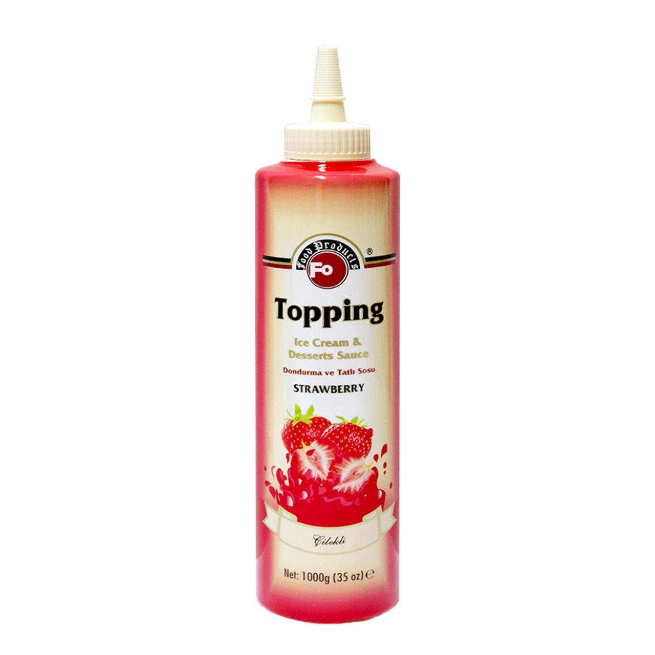 Fo Çilek Meyveli Topping (Dondurma Sosu) 1 kg