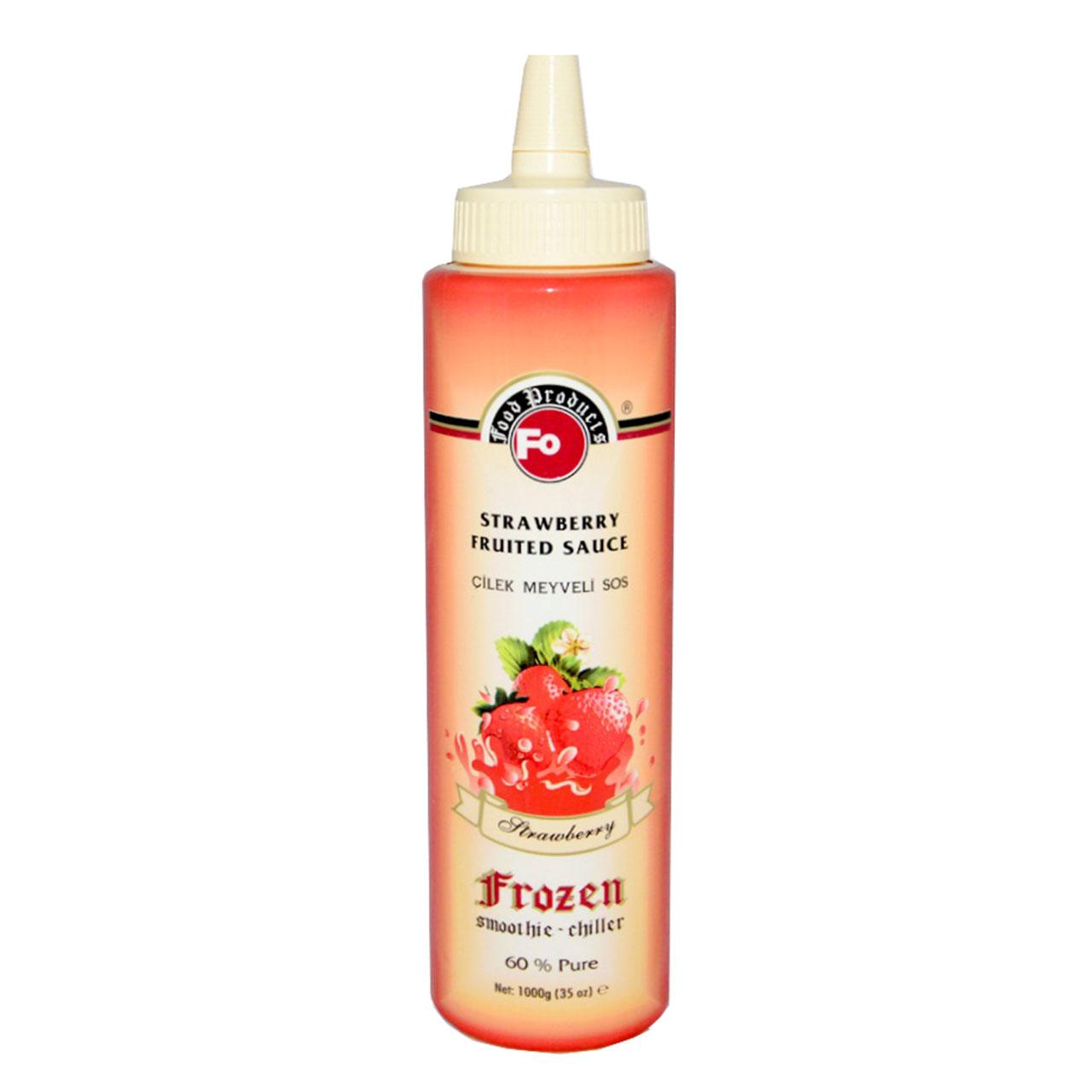 Fo Frozen Çilek Meyveli Sos %60 Gerçek Meyve Püresi 1000 Gr