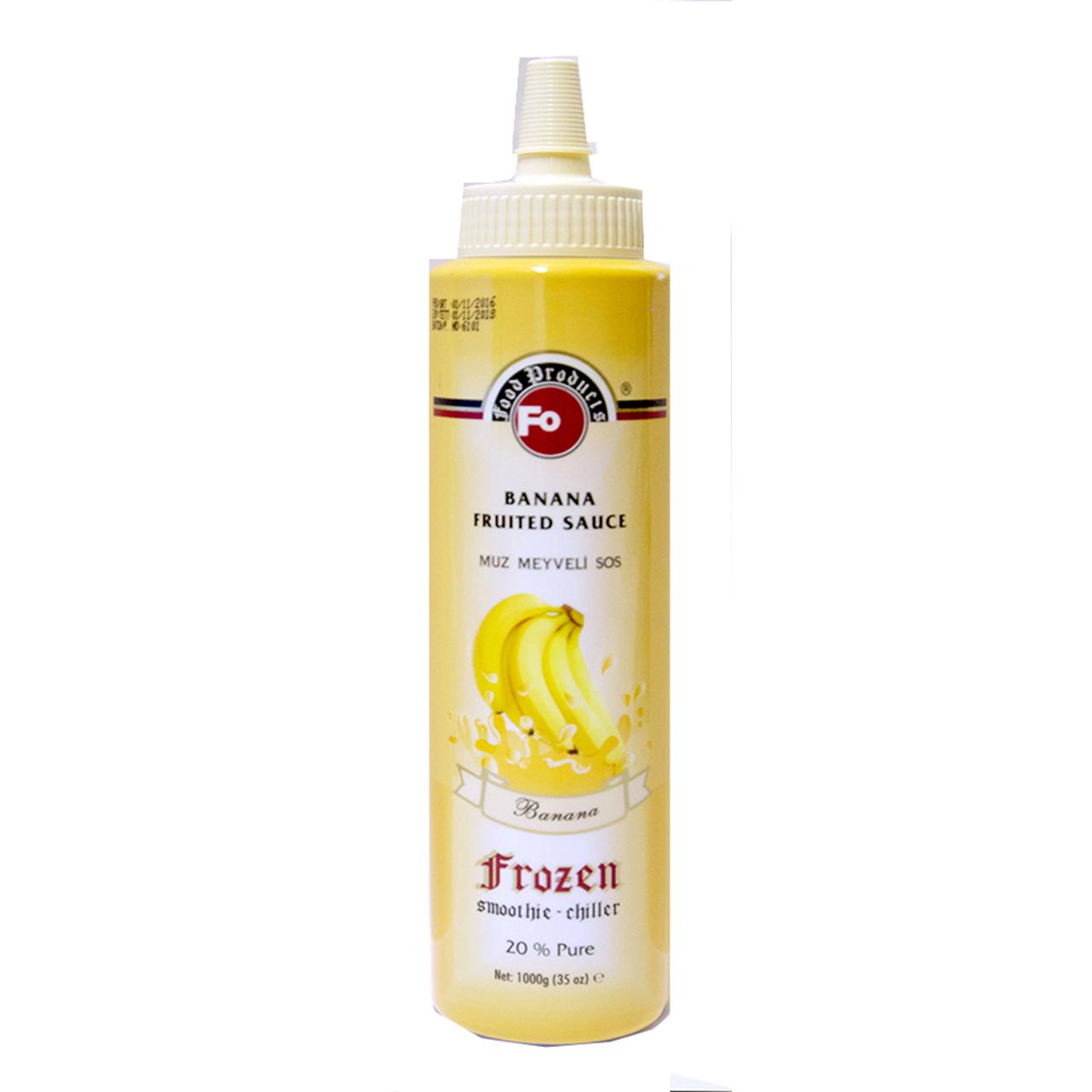 Fo Frozen Muz Meyveli Sos %60 Gerçek Meyve Püresi 1000 Gr