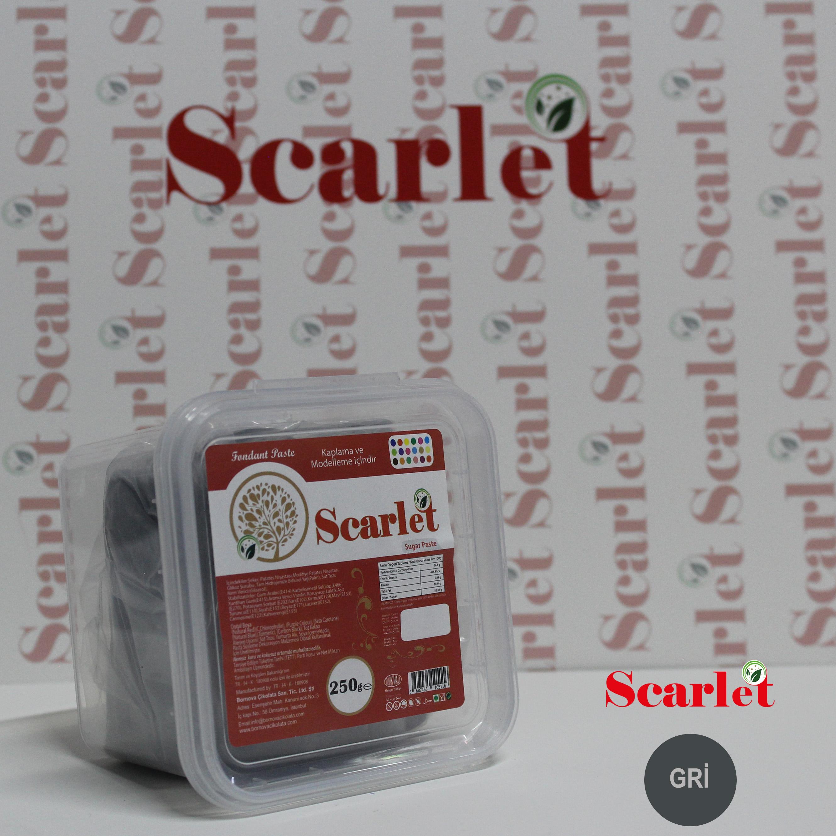 SCARLET GRİ ŞEKER HAMURU (250 GR)