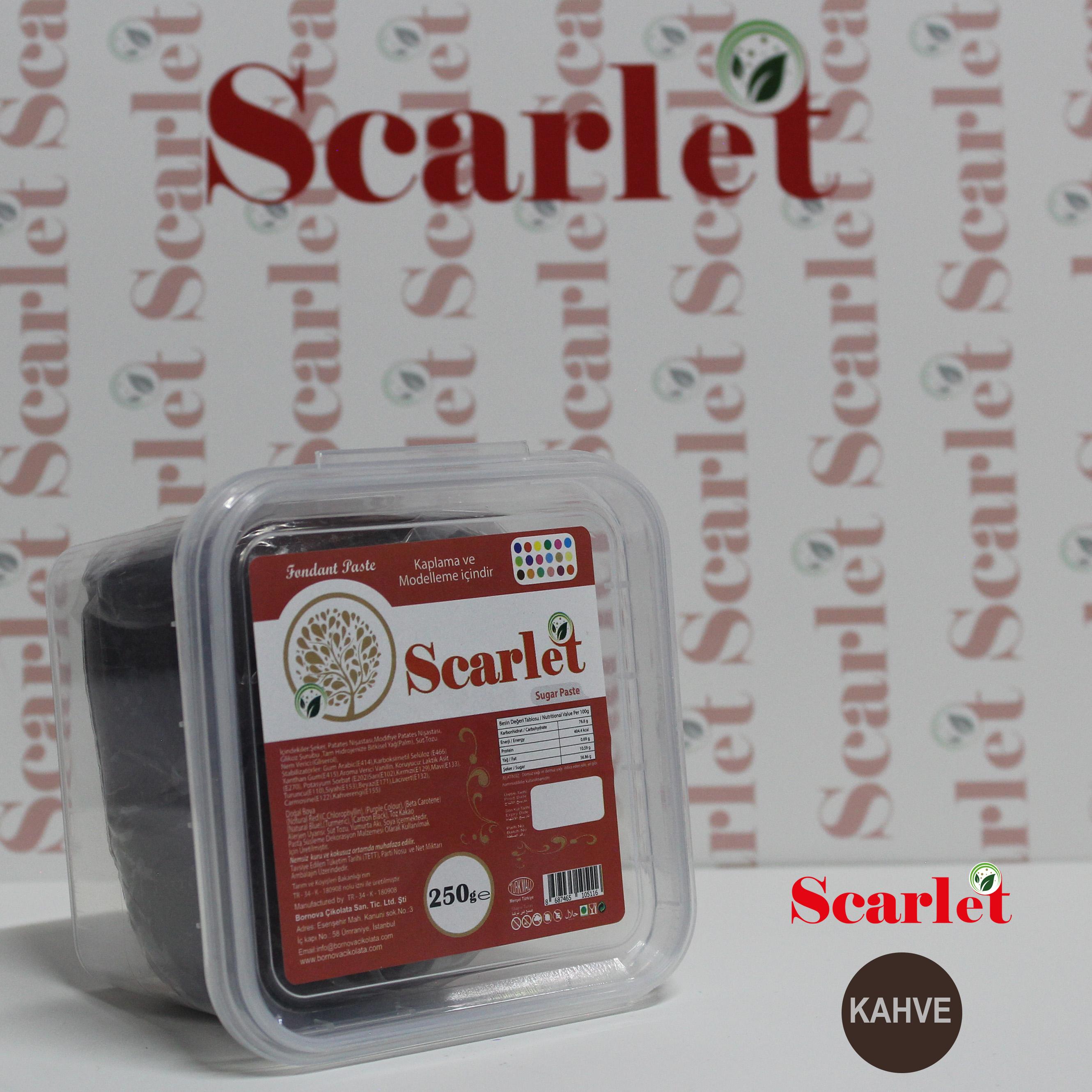 SCARLET KAHVERENGİ ŞEKER HAMURU (250 GR)