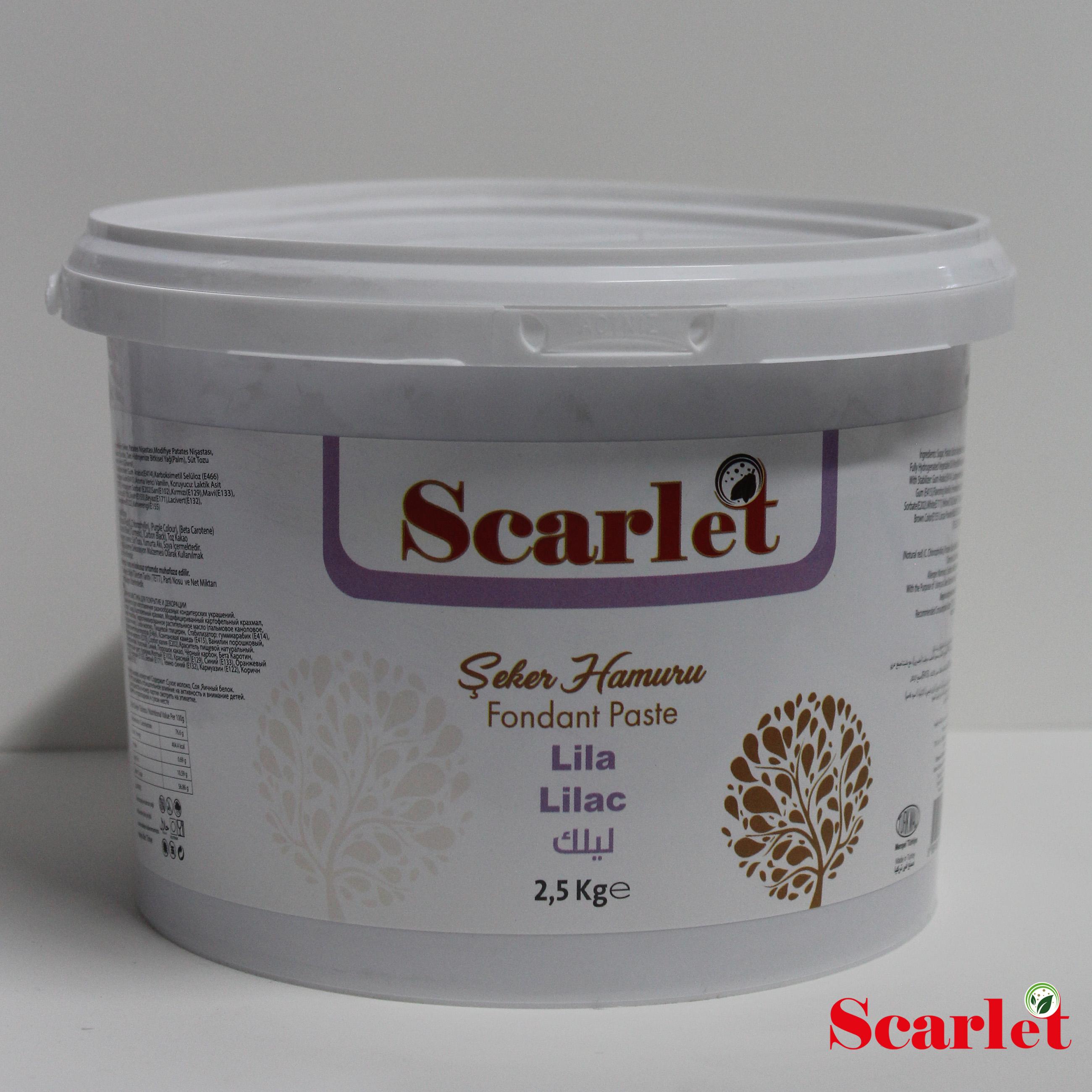 SCARLET LİLA ŞEKER HAMURU ( 2,5 KG)