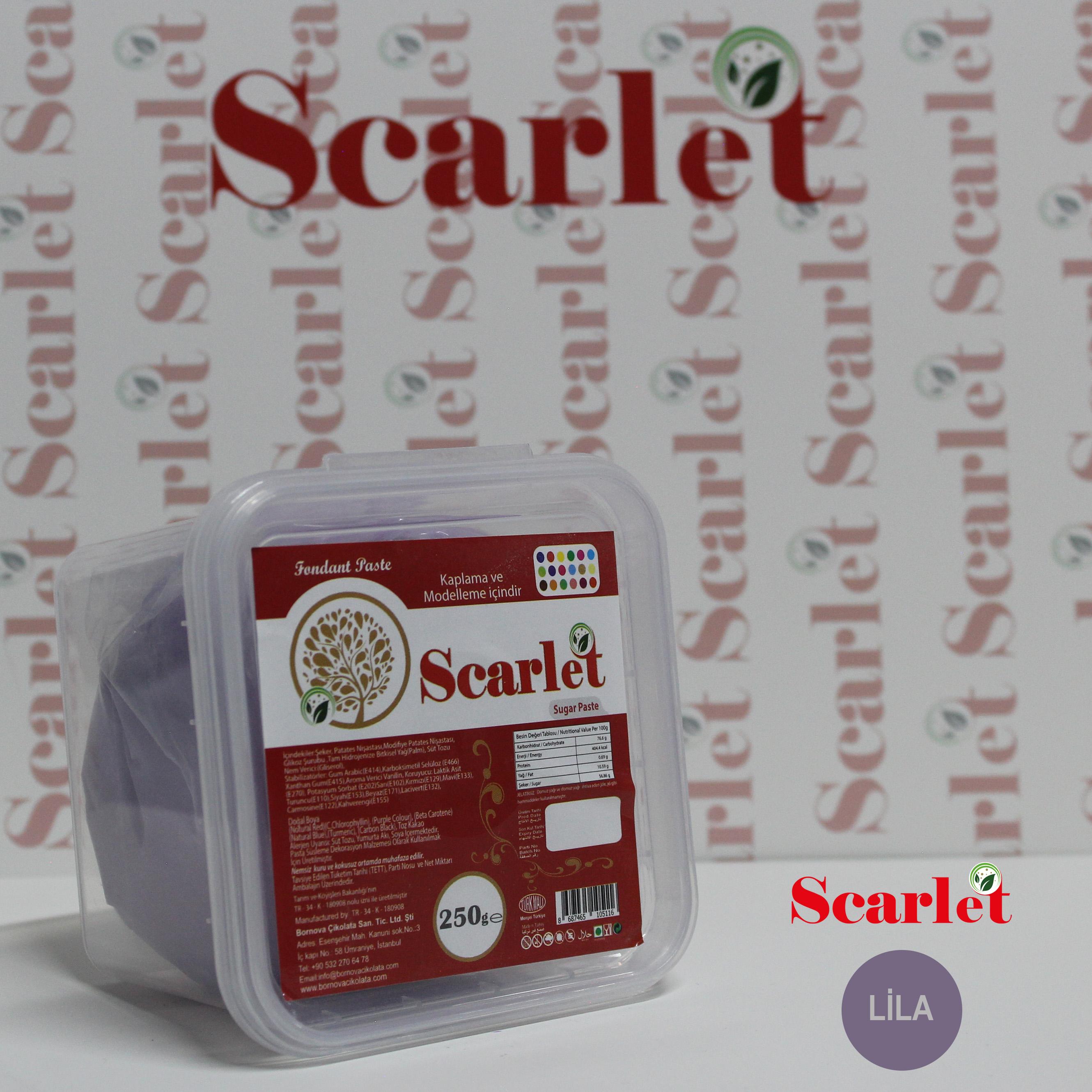 SCARLET LİLA ŞEKER HAMURU (250 GR)