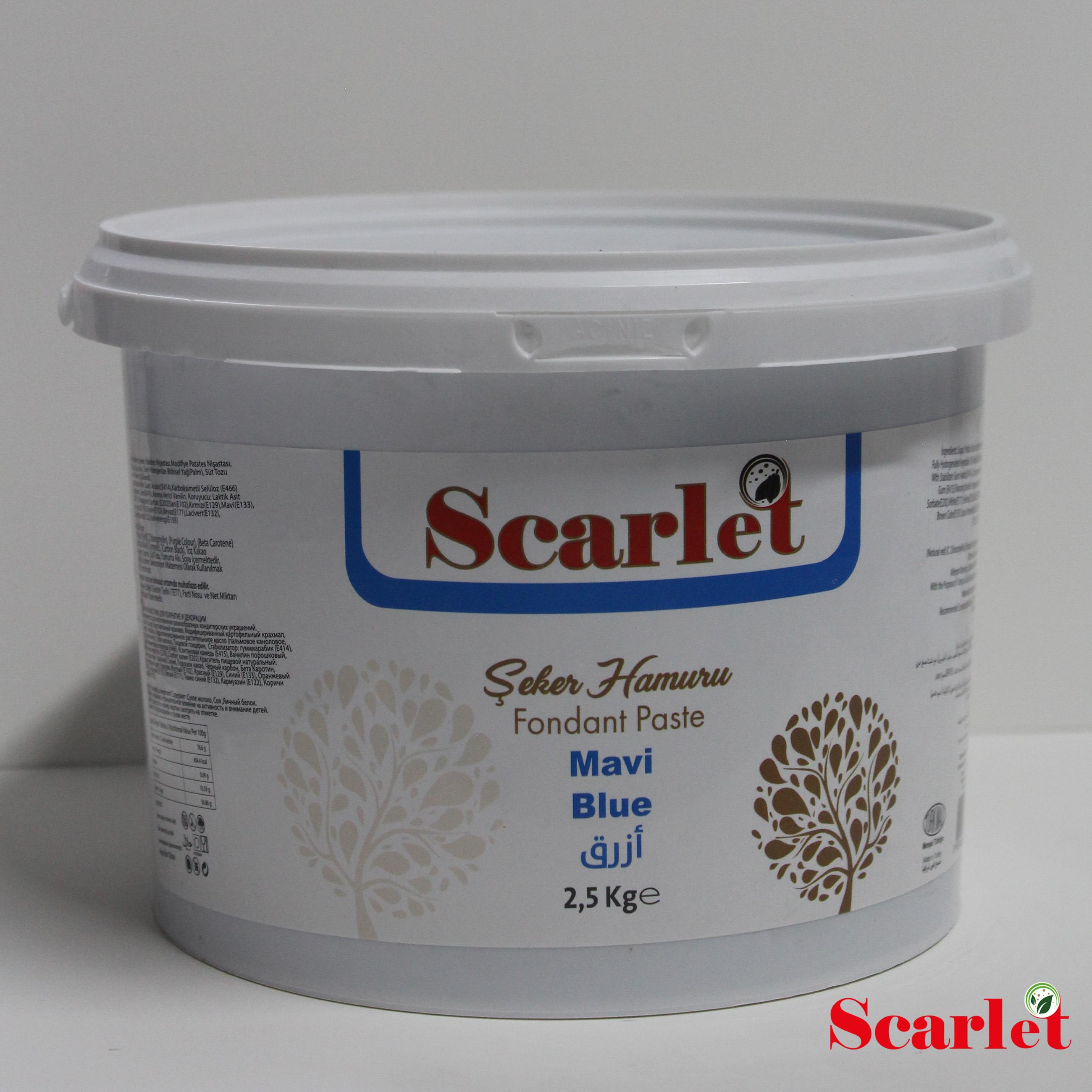 SCARLET MAVİ ŞEKER HAMURU ( 2,5 KG)