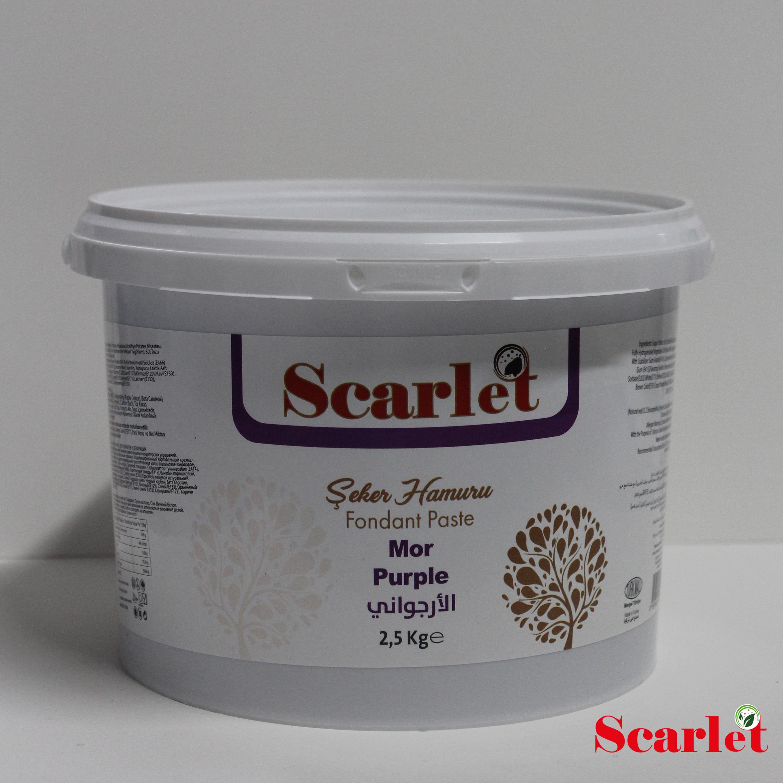 SCARLET MOR ŞEKER HAMURU ( 2,5 KG)