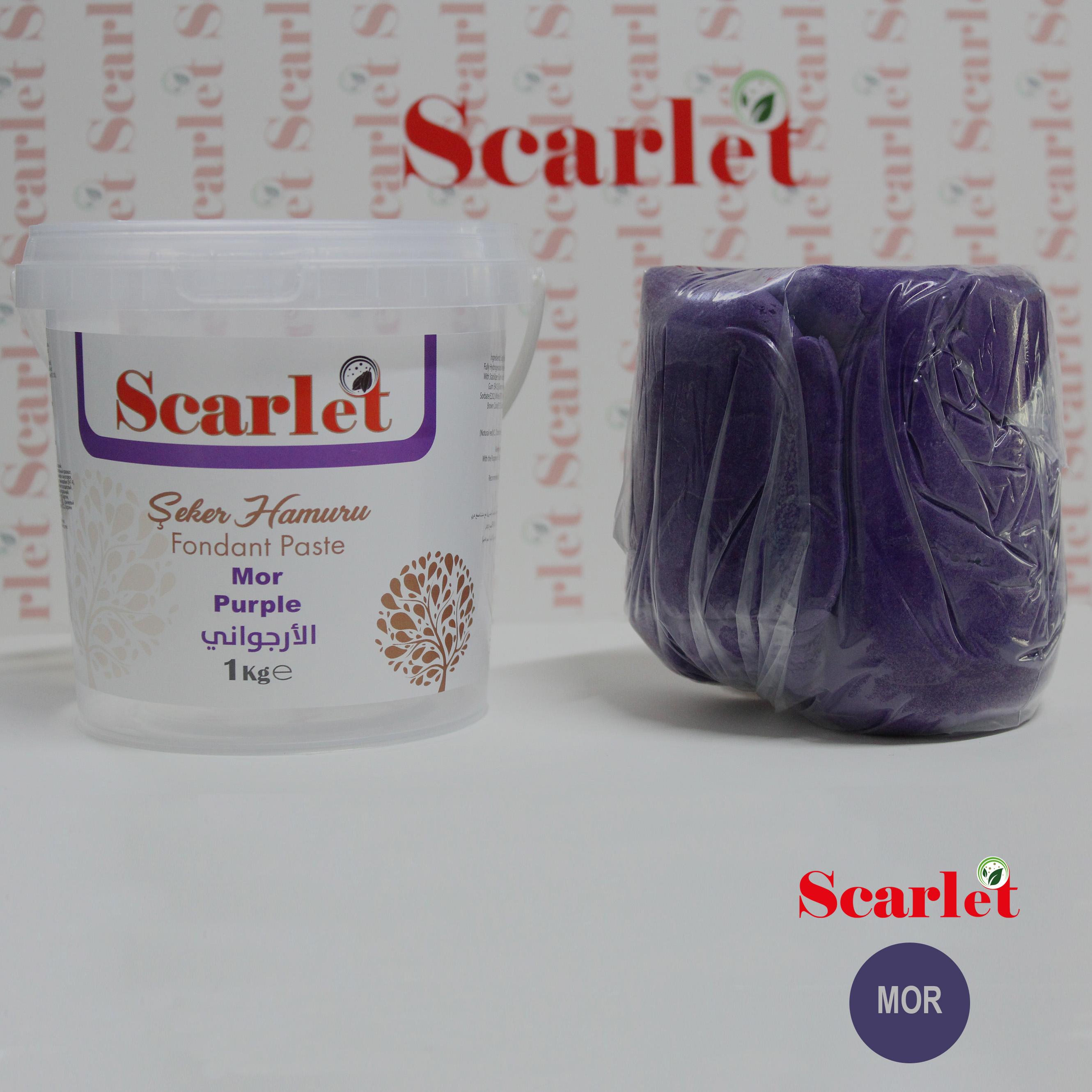 SCARLET MOR ŞEKER HAMURU (1 KG)