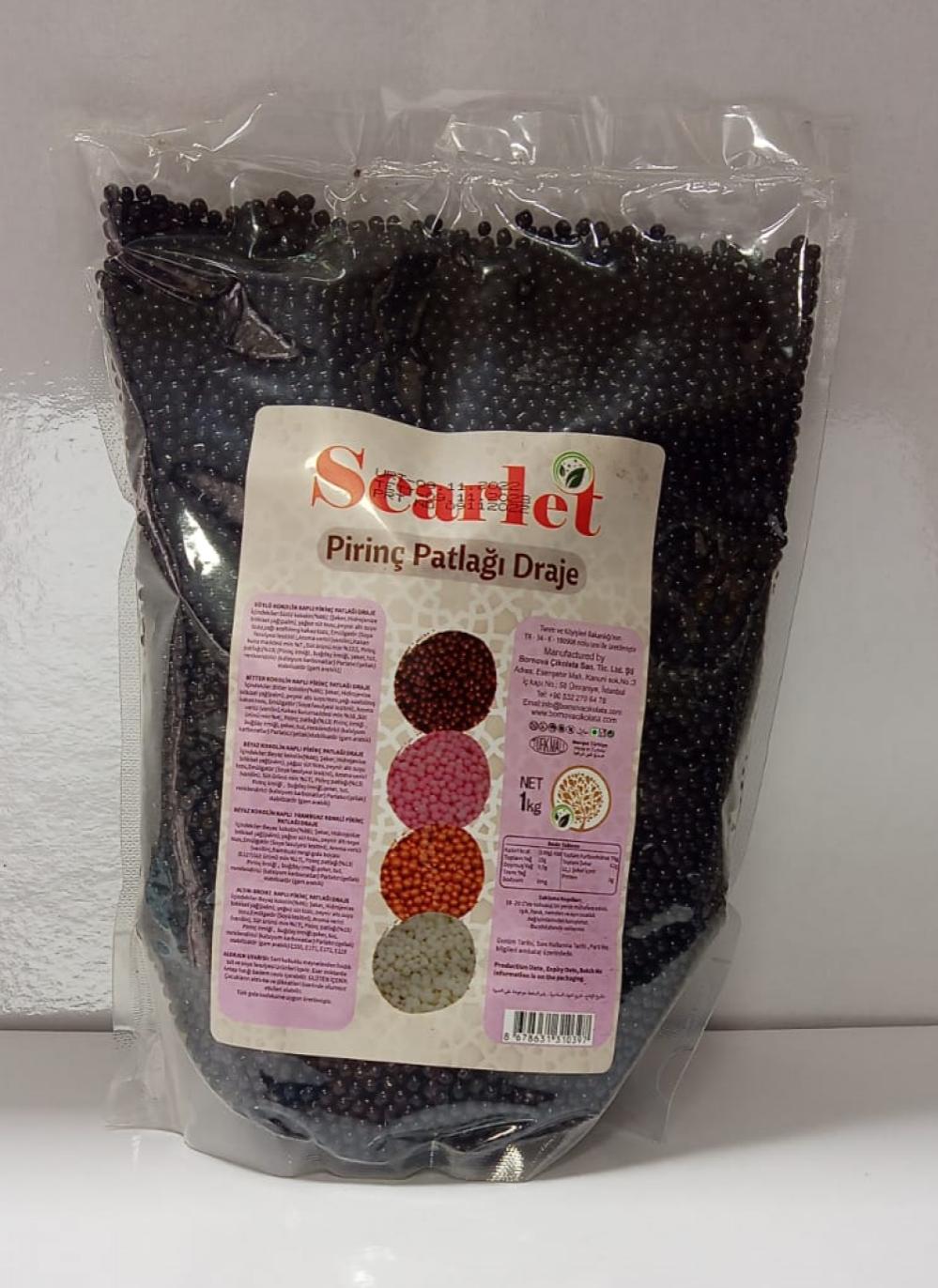 SCARLET PİRİNÇ PATLAĞI SİYAH