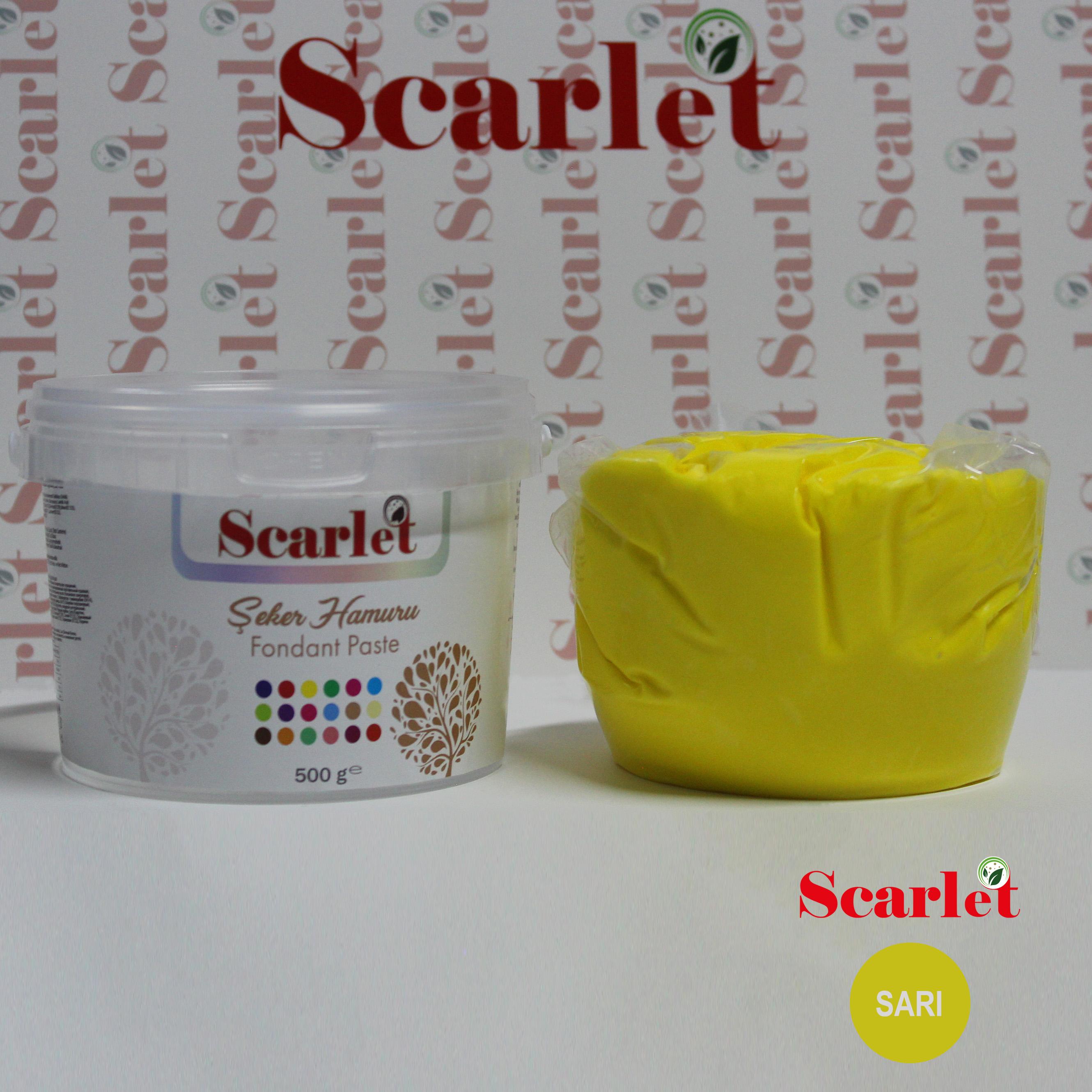 SCARLET SARI ŞEKER HAMURU (500 GR)