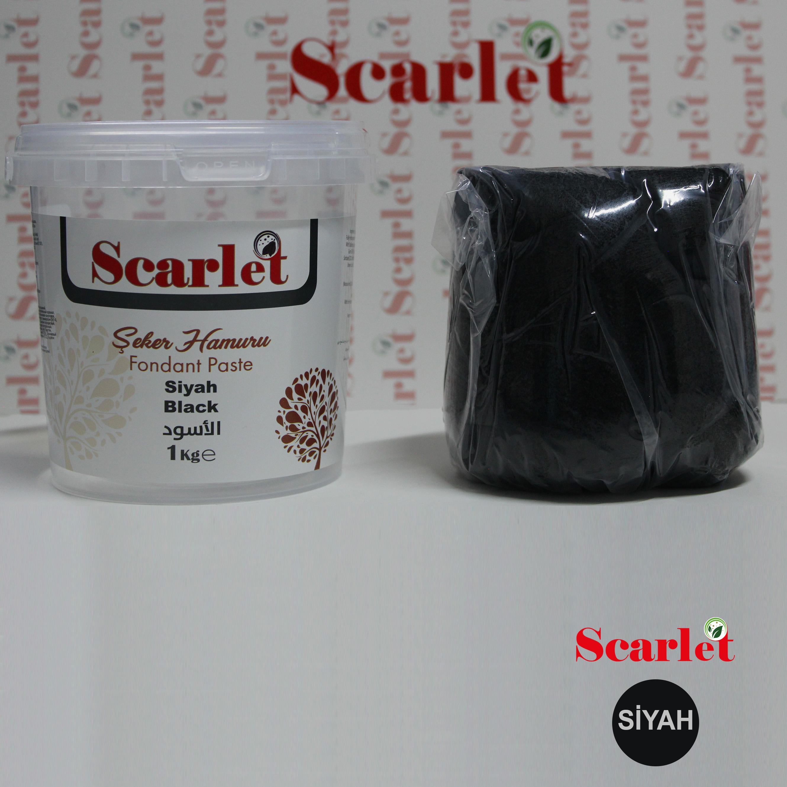 SCARLET SİYAH ŞEKER HAMURU (1 KG)