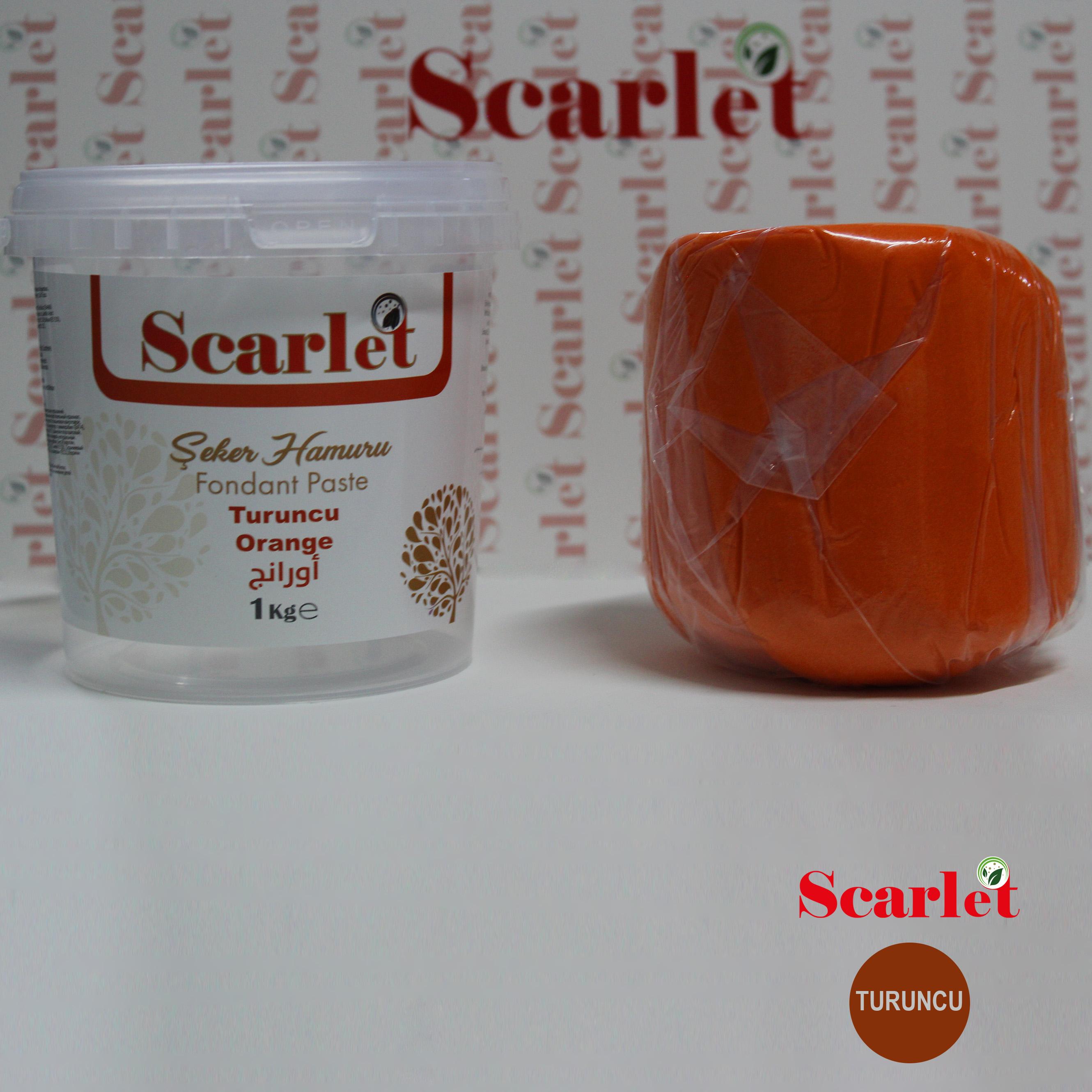 SCARLET TURUNCU ŞEKER HAMURU (1 KG)