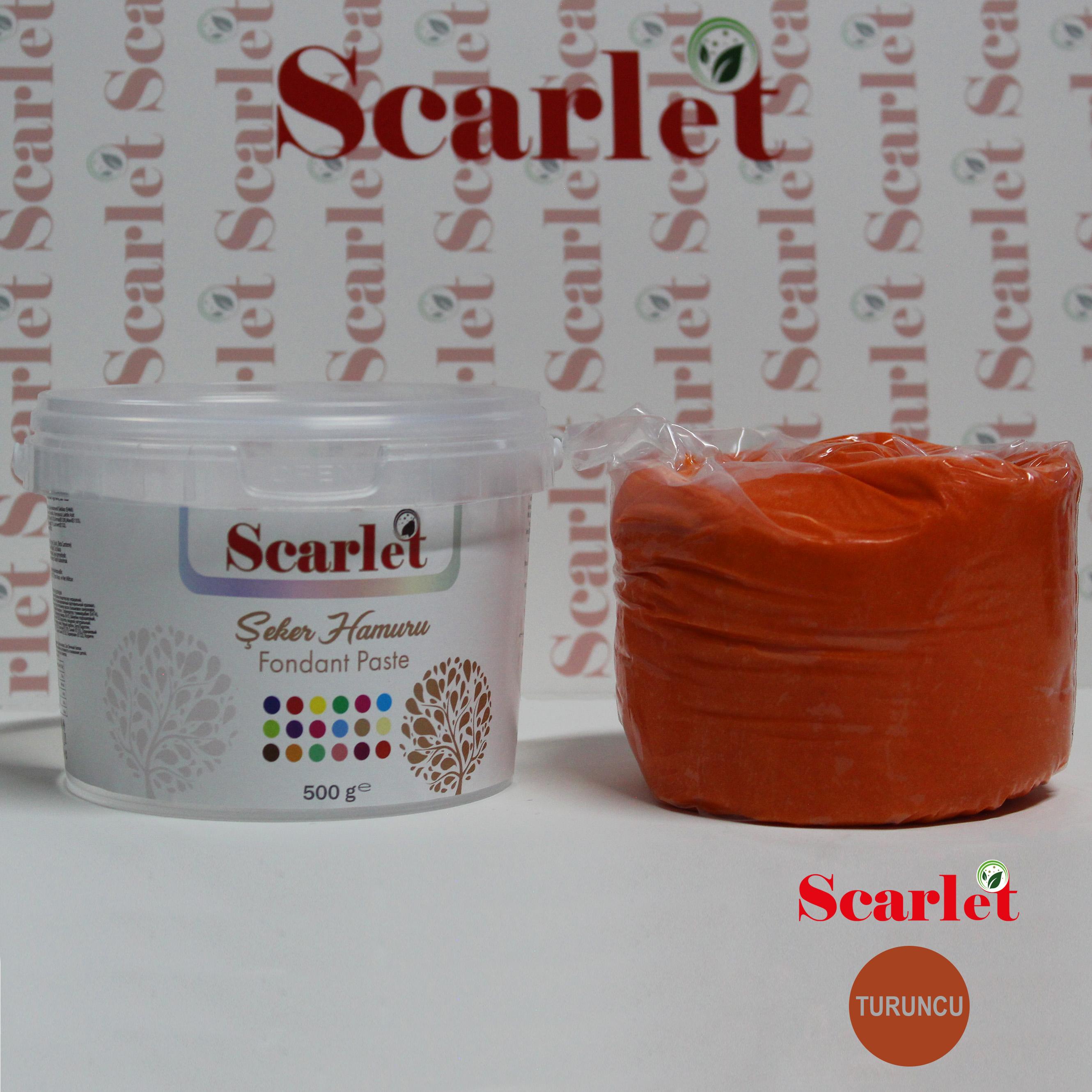 SCARLET TURUNCU ŞEKER HAMURU (500 GR)