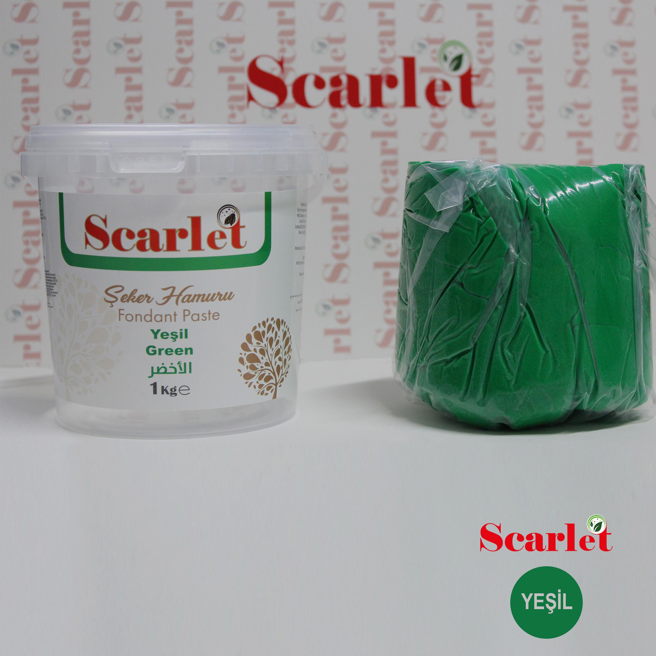 SCARLET YEŞİL ŞEKER HAMURU (1 KG)