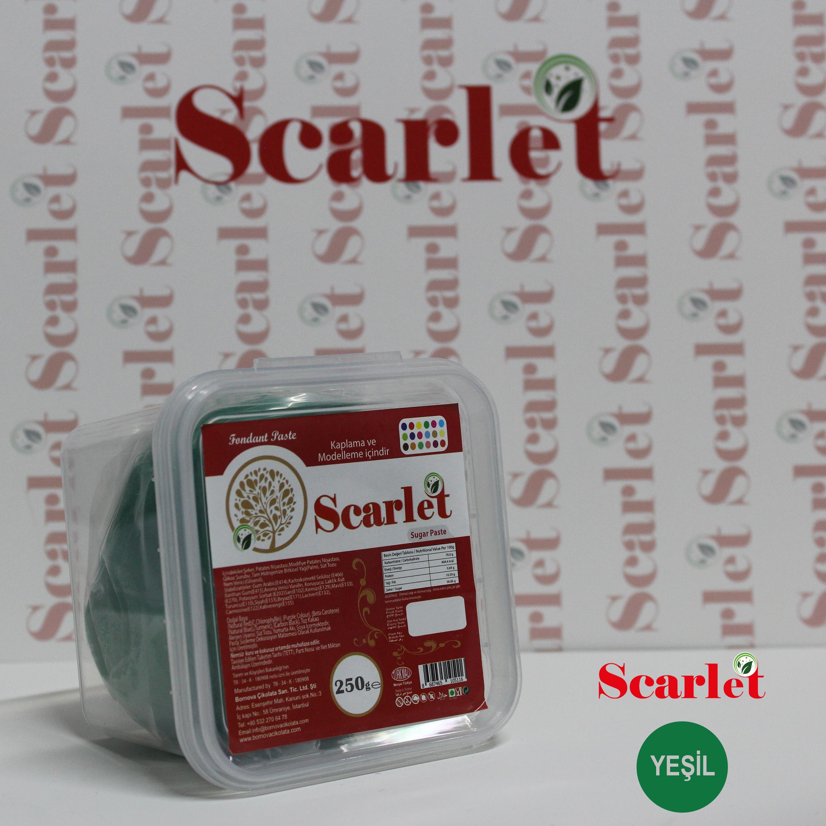 SCARLET YEŞİL ŞEKER HAMURU (250 GR)