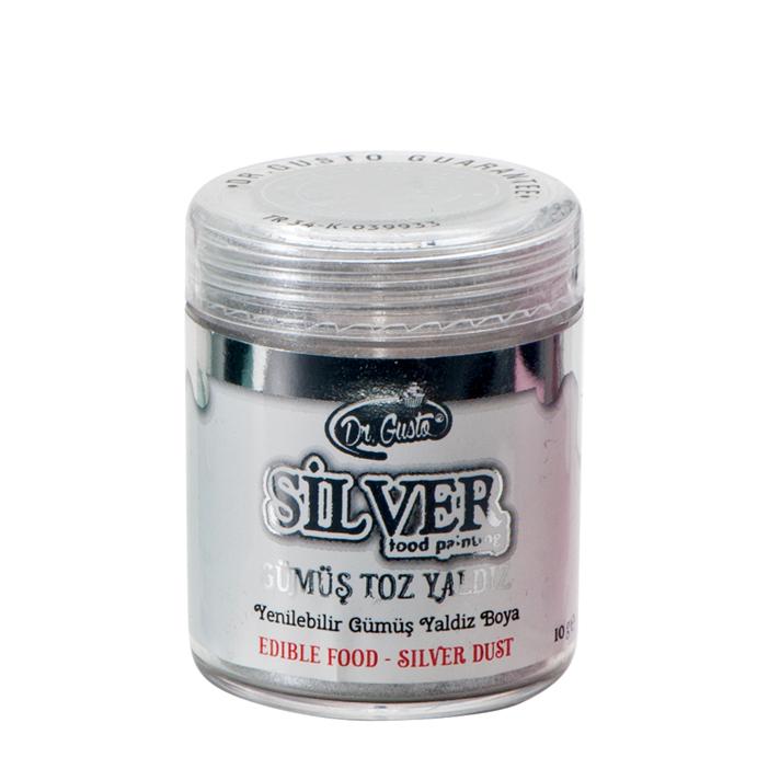 Yenilebilir Metalik Gümüş Toz Gıda Boyası 10 Gr