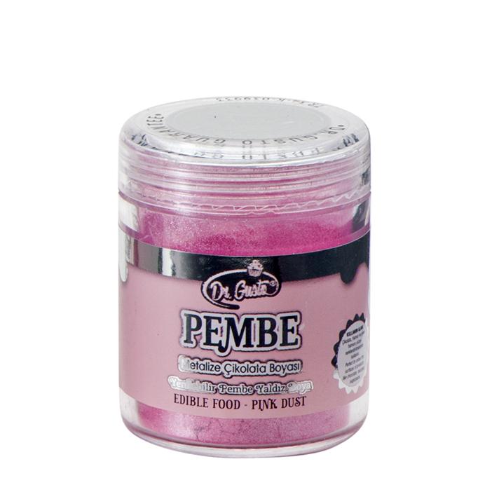 Yenilebilir Metalik Pembe Toz Gıda Boyası 10 Gr