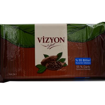 Vizyon Bitter Kuvertür Çikolata (2.5 kg)