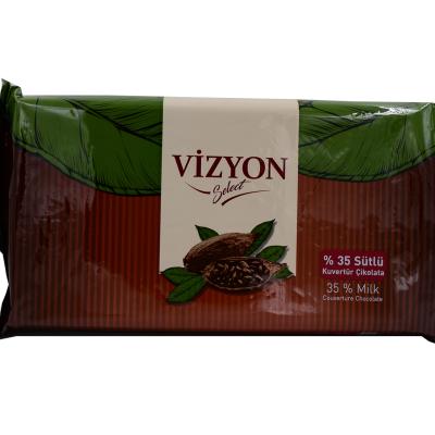 Vizyon Sütlü Kuvertür Çikolata (2.5 kg)